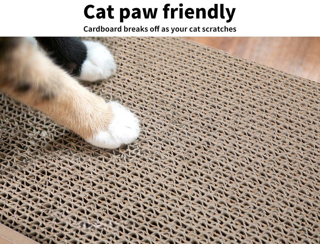 Pawz Cat Scratch Pad Cardboard Kitten Cat Scratcher Scratching Board Scratch Toy