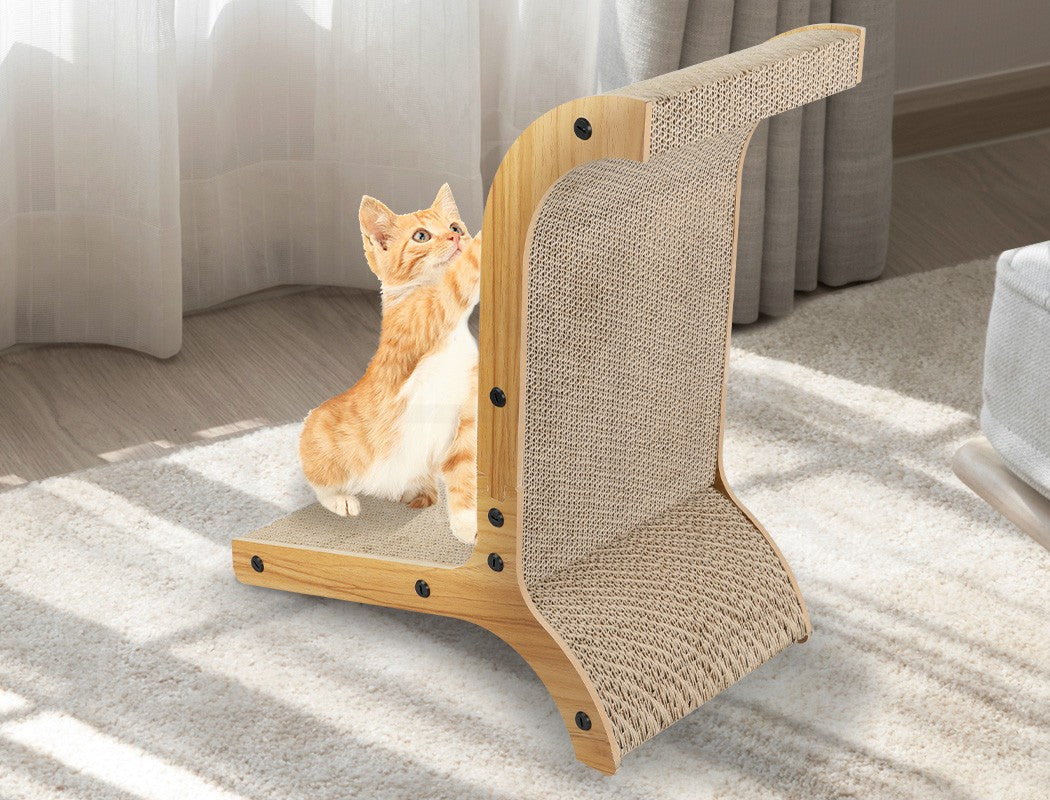 Pawz Cat Scratch Pad Cardboard Kitten Cat Scratcher Scratching Board Scratch Toy